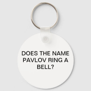 DOET DE NAAM PAVLOV RING EEN BELL SLEUTELHANGER