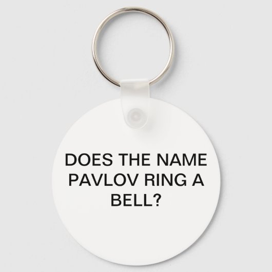 DOET DE NAAM PAVLOV RING EEN BELL SLEUTELHANGER (Voorkant)