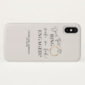 Doet deze ring me er geëngageerd uitzien kalligraf Case-Mate iPhone case (Achterkant (horizontaal))
