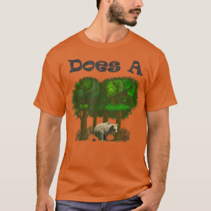 Doet een Poop van het Beer in de Bos-Funny T-shirt