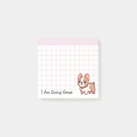 Doet het goed Franse Bulldog Post-it® Notes (Voorkant)