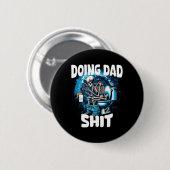 Doet papa sarcastisch papa grootvader grappige vad ronde button 5,7 cm (Voorkant /achterkant)