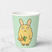 Dof kuiken, slappe oren papieren bekers (Voorkant)