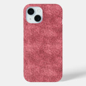 Dof rood denim patroon Case-Mate iPhone case (Achterkant)