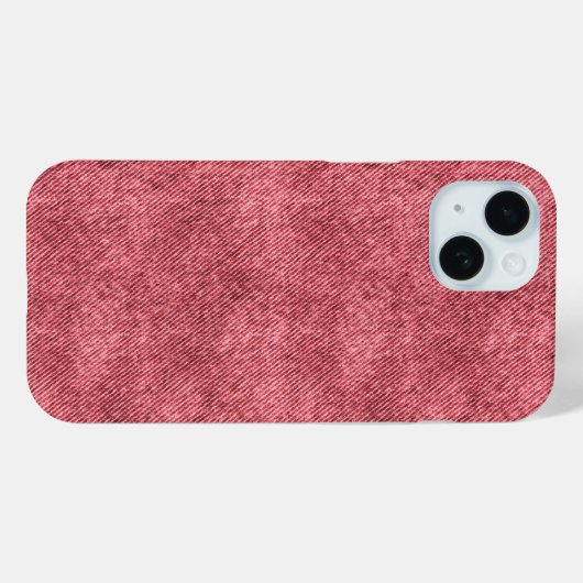 Dof rood denim patroon Case-Mate iPhone case (Achterkant (horizontaal))
