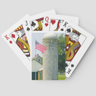 DOF - Silo met vlag poker kaarten