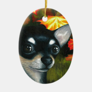 Dog 101 zwarte Chihuahua Keramisch Ornament