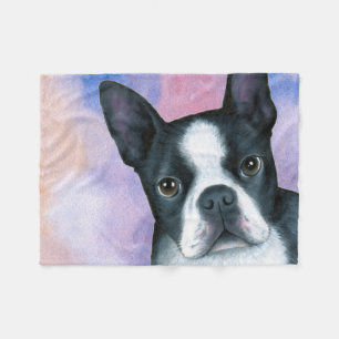 Dog 128 Boston Terrier Fleece Deken
