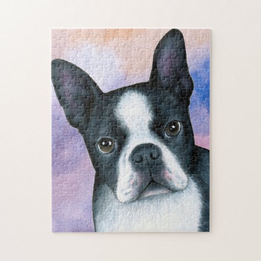 dog 128 color Boston Terrier Legpuzzel (Verticaal)