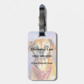 Dog 2 bagagelabel (Achterkant verticaal)
