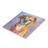 Dog 2 tegeltje (Zijkant)