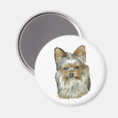 Dog 4B, Yorkshire Terrier, Magnet Magneet (Voorkant / Achterkant)
