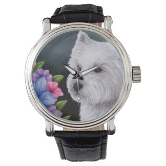 Dog 82 Westie Horloge