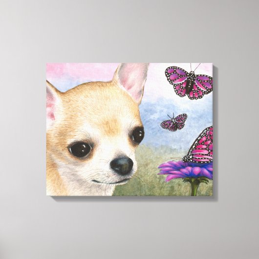 Dog 92 Stretched Canvas Afdruk (Voorkant)