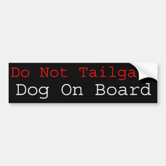 Dog aan boord bumpersticker