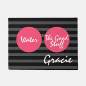 Dog Aangepaste voeding Deurmat (Voorkant)