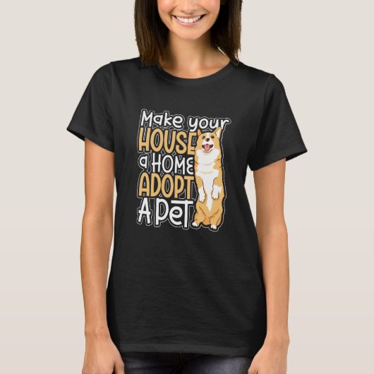 Dog Adoption Animal Rescue Animal Rights Rescue An T-shirt (Voorkant)