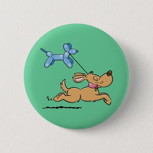 Dog afspelen ronde button 5,7 cm (Voorkant)