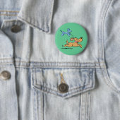 Dog afspelen ronde button 5,7 cm (In situ)
