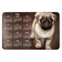 Dog agenda 2016 Foto groot magneet, 4x6