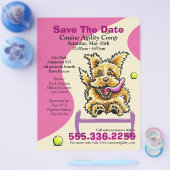 Dog Agility Competition Benefit Event Ad Paars Flyer (Enkel)