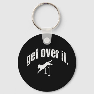 Dog Agility Jof, ga over IT Sleutelhanger Gift