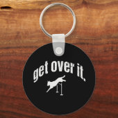 Dog Agility Jof, ga over IT Sleutelhanger Gift (Voorkant)