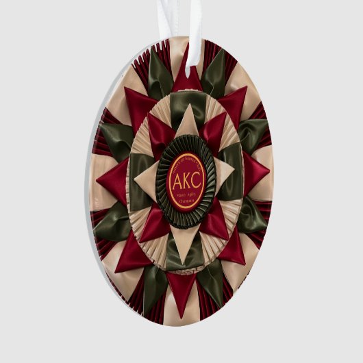 Dog Agility personnalisé MACH ruban acrylique Noël (devant)