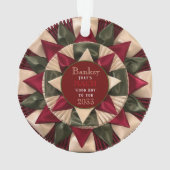 Dog Agility personnalisé MACH ruban acrylique Noël (dos)