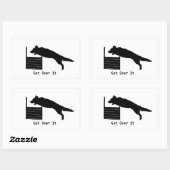Dog Agility Rechthoekige Sticker (Vel)