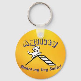 Dog Agility Themed Keychain