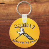 Dog Agility Themed Keychain (Voorkant)