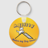 Dog Agility Themed Keychain (Achterkant)