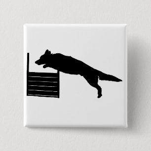 Dog Agility Vierkante Button 5,1 Cm