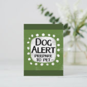 Dog Alert Briefkaart (Staand voorkant)