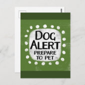 Dog Alert Briefkaart (Voorkant / Achterkant)