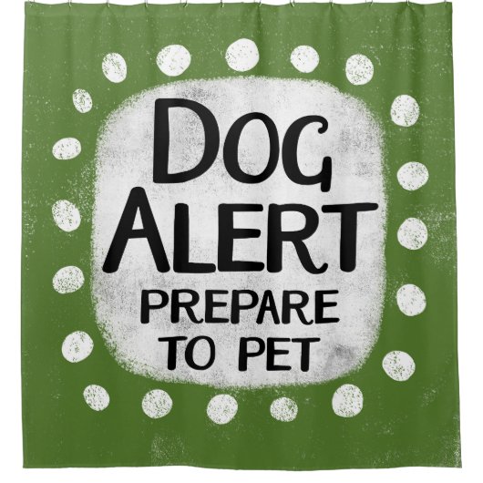 Dog Alert Douchegordijn (Voorkant)