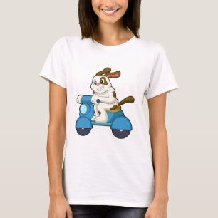 Dog als Biker met Scooter.PNG T-shirt