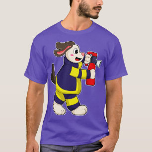 Dog als brandblusapparaat met brandblusapparaat t-shirt