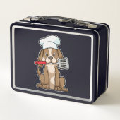 Dog als Cook met Chef's pet & Spatula (Achterkant)