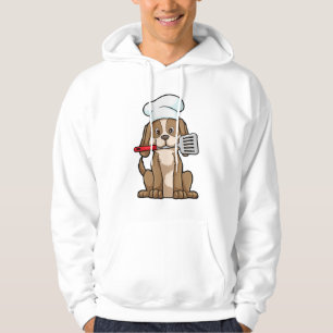 Dog als Cook met Chef's pet & Spatula Hoodie