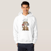 Dog als Cook met Chef's pet & Spatula Hoodie (Voorkant volledig)