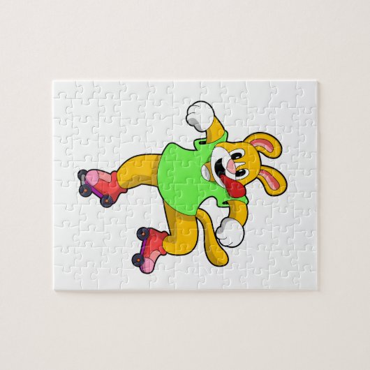 Dog als gealigneerde Skater met gealigneerde Schaa Legpuzzel (Horizontaal)