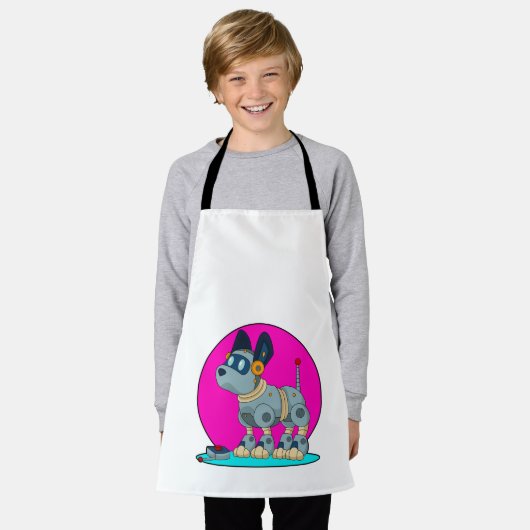 Dog als Robot Schort (Gedragen)