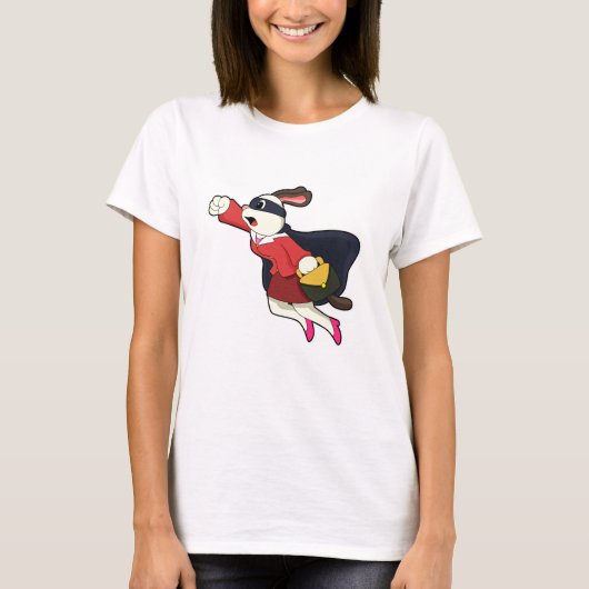 Dog als secretaris superheld t-shirt (Voorkant)