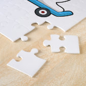 Dog als Skater met Skateboard Legpuzzel (Zijkant)