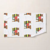 Dog and Cat Best Friends Bath Towel Set Bad Handdoek (Handdoek)