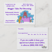 Dog and Cat Grooming Business and Appointment Card Afsprakenkaartje (Voorkant / Achterkant)