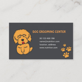 dog and cat grooming business card  visitekaartje