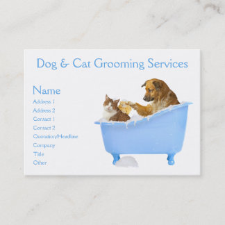 Dog and Cat Grooming Service Visitekaartje